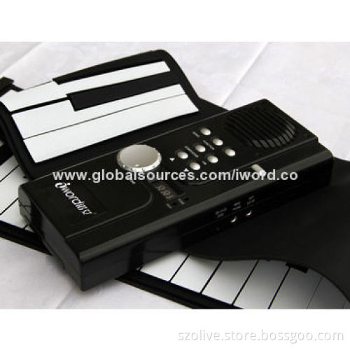 61 Keys Multi-functional Roll Up Pianos with Portable Soft Silicone Electronic Keyboard and USB